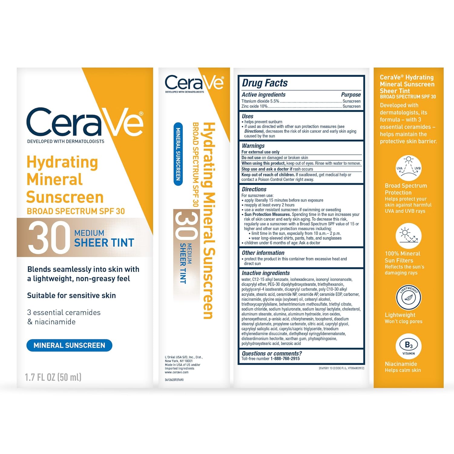 Cerave (hyderating mineral Sunscreen) SPF 30 - Image 3