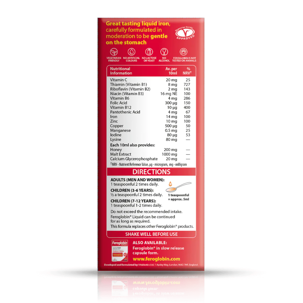 Feroglobin liquid ( gentle iron natural souce ) - Image 2