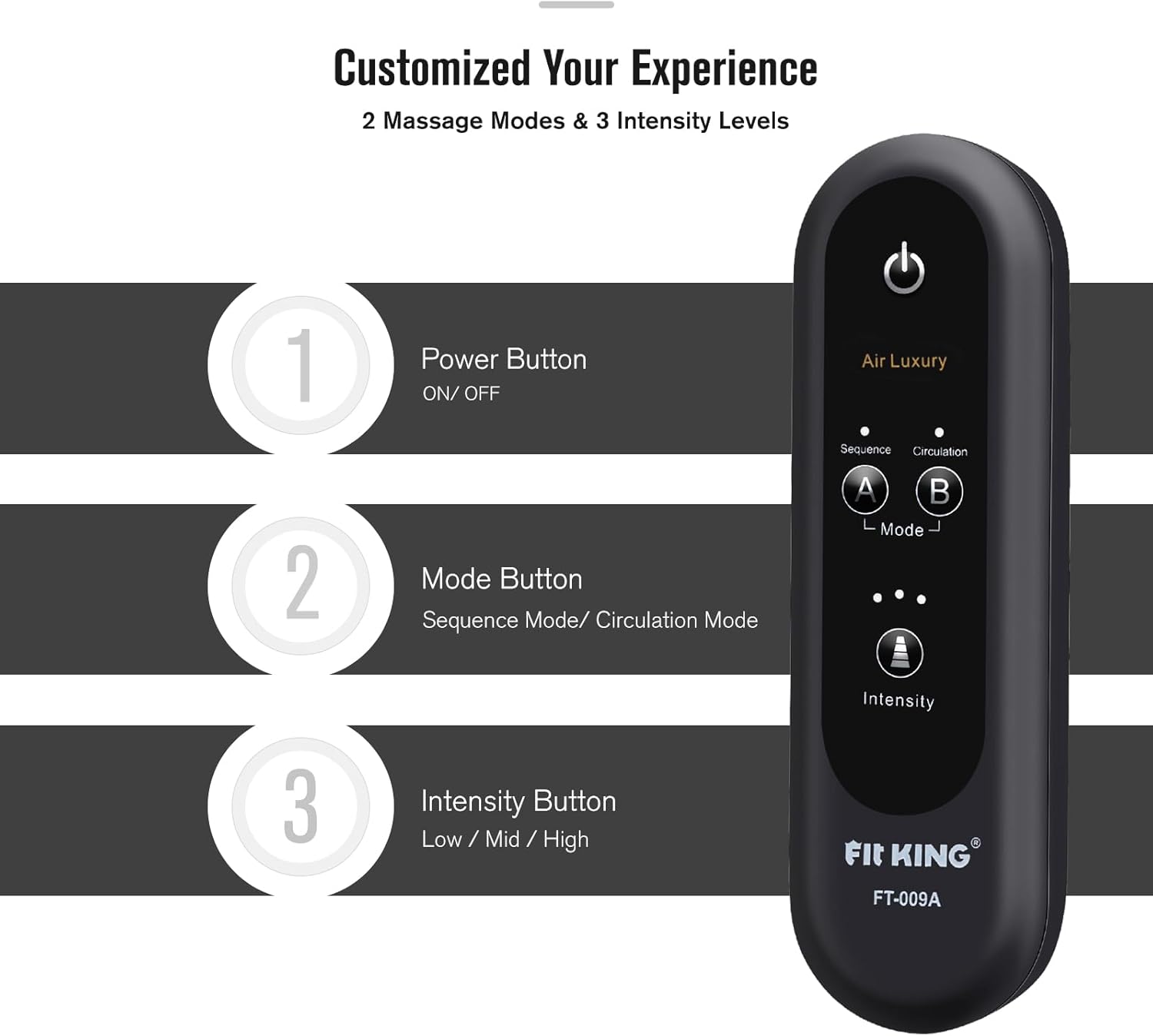 fit king (Air Compression Therapy Device) FT-009A - Image 3
